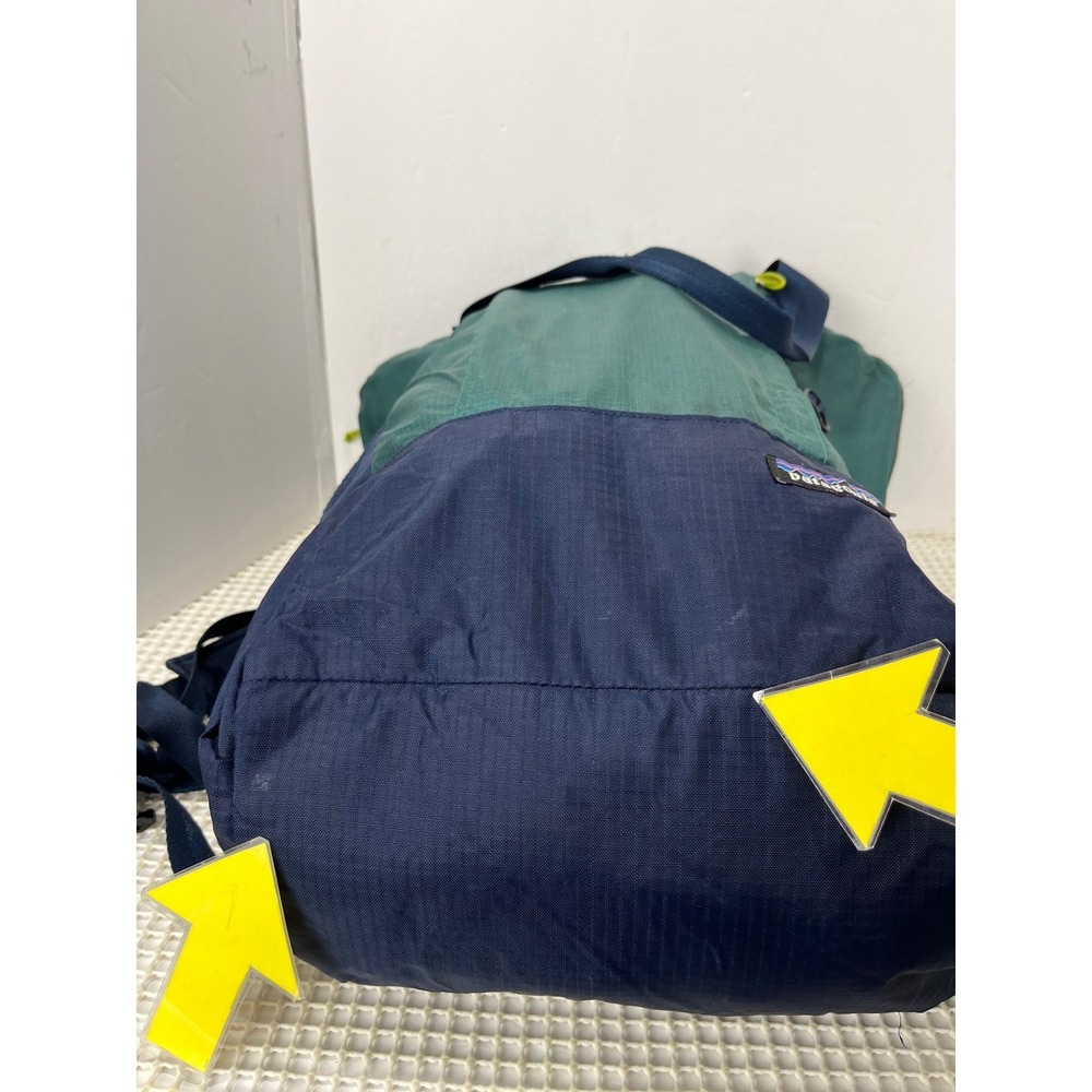 Patagonia Lightweight Travel Tote Green Blue Convertible Backpack - Picture 15 of 15